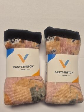 Cat Socks Viasox Easy Stretch M/L